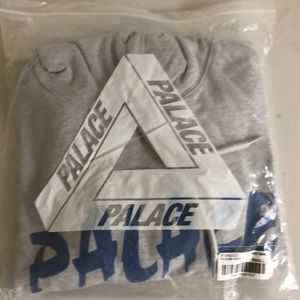 New grey Palace hoodie, small.